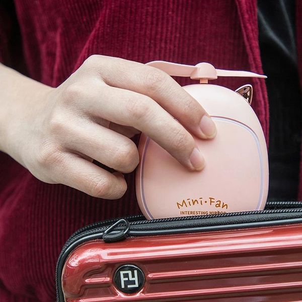 

vanity lights mini portable cute rechargeable fan makeup mirror led fill light made of abs for girl kids birthday gift