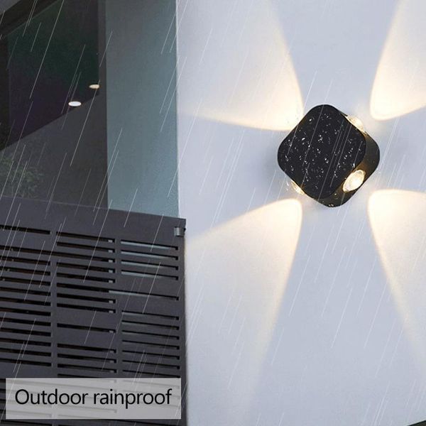 

wall lamp unibrother 2w 4w outdoor waterproof led lamps aluminium square lights for bedroom living room corridor home decor arts