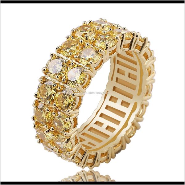 

with side stones drop delivery 2021 hip hop jewelry mens diamond finger ring rapper gold charms women love engagement wedding fashion rings, Silver
