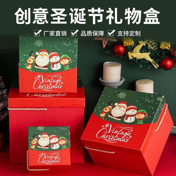 

gift wrap large christmas box portable apple packaging halloween high-end customization