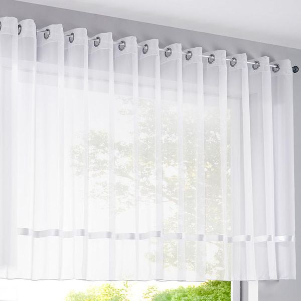 

curtain & drapes simple luxury kitchen coffee chinese style short white blinds cabinet door living room with ribbon
