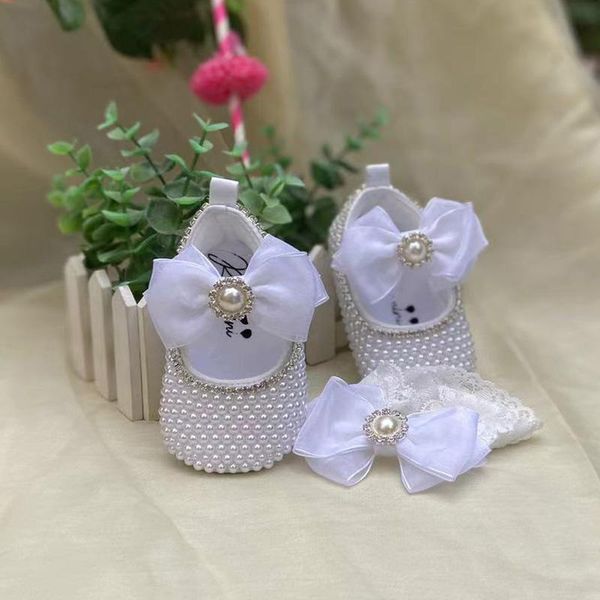 

first walkers dollbling rhinestones white diamond baptism christening baby shoes pre-walker toddler wedding festive pageant handmade sparkle