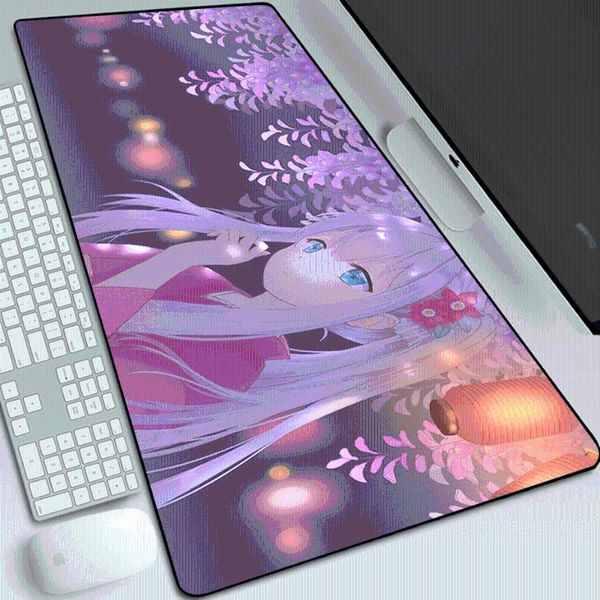 

mouse pads & wrist rests cute girl animation large game two-dimensional pad keyboard table mat