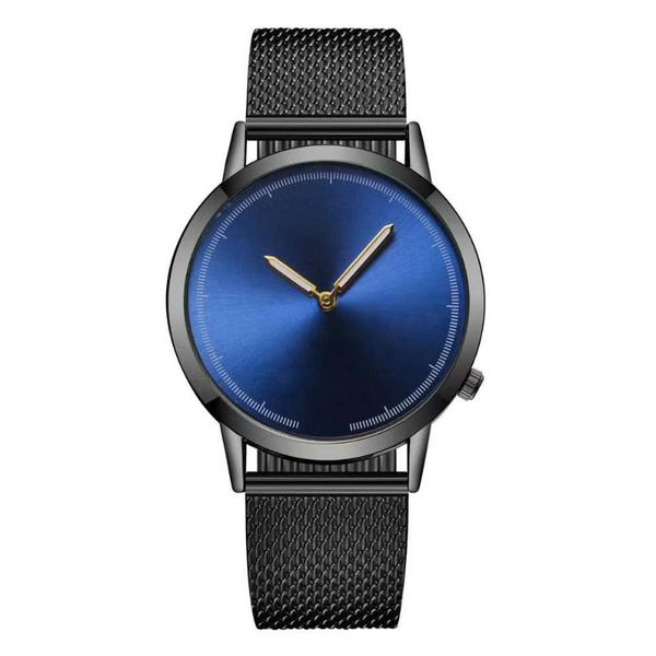 

wristwatches yolako modern fashion black quartz watch men mesh watchband stainless steel casual gift blue watches relogio, Slivery;brown