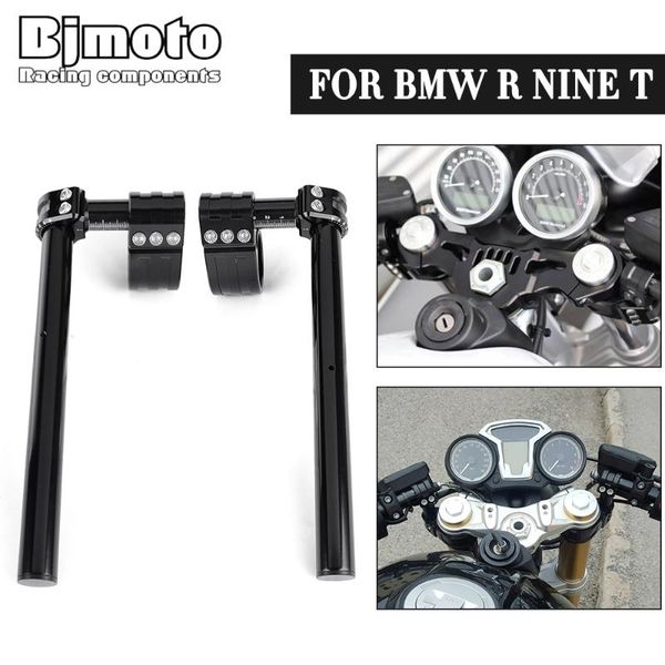 

handlebars motorcycle racing cnc 43mm clip on ons clipon for r nine t pure 2014-2021 rninet r-ninet that with fork handle bars