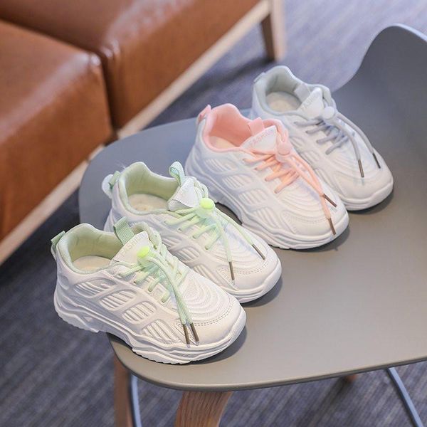 

children's sports shoes, boys, spring and autumn soft-soled casual white girls, korean version, big breathable athletic & outdoor, Black