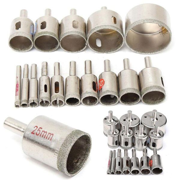 

professional hand tool sets 15pcs diamond cutter hole drill bits set glass ceramic tile saw cutting tools 6-50mm