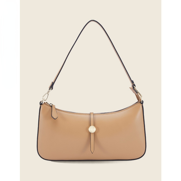 

2021 underarm bag commuter first layer cowhide simple french one-shoulder messenger bag foreign trade women