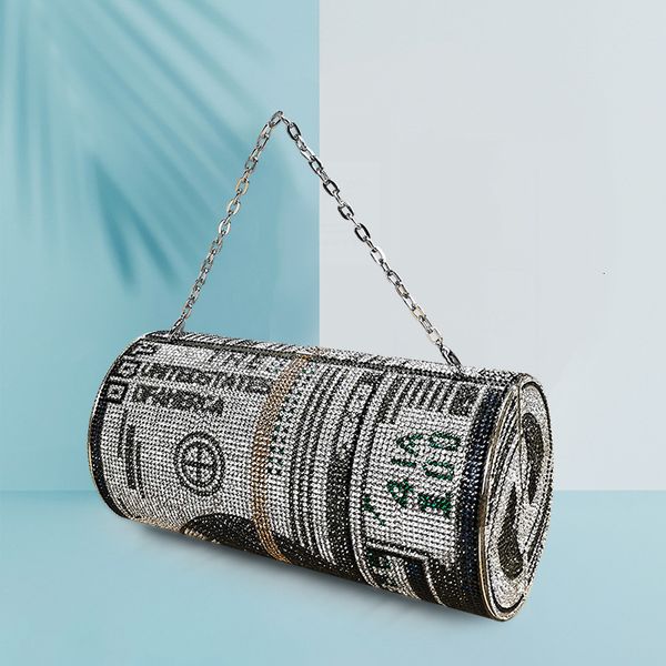 

diamond inlaid dinner usd hand messenger round bag female