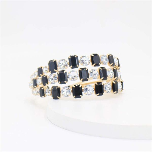 

2021 women's new korean metal golden black diamond hairband street p travel, Silver