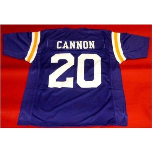 

custom 009 youth women vintage #20 billy cannon custom state tiger football jersey size s-5xl or custom any name or number jersey, Black