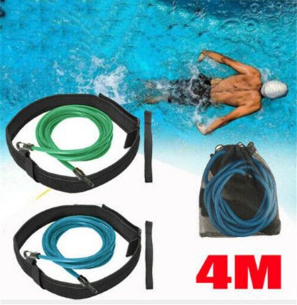 

pool & accessories adjustable swim training resistance elastic belt set band for