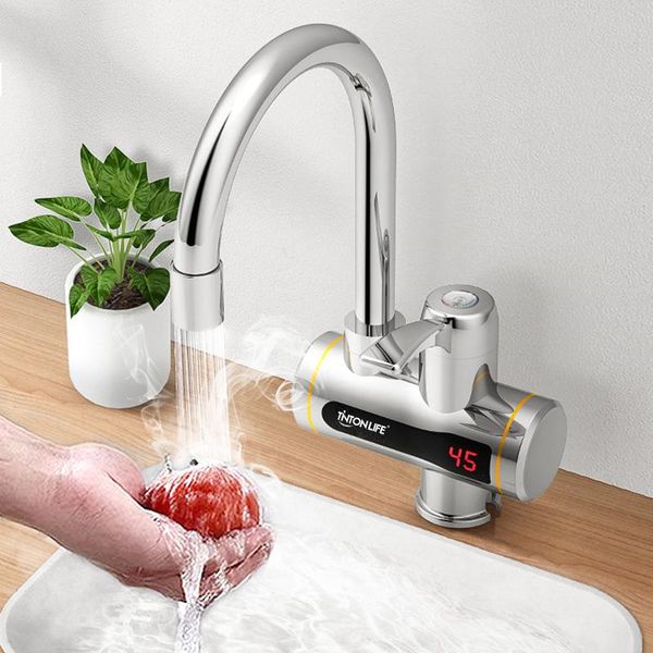 

bathroom sink faucets 2021 selling instant tankless electric water heater faucet kitchen heating tap with led temperature display