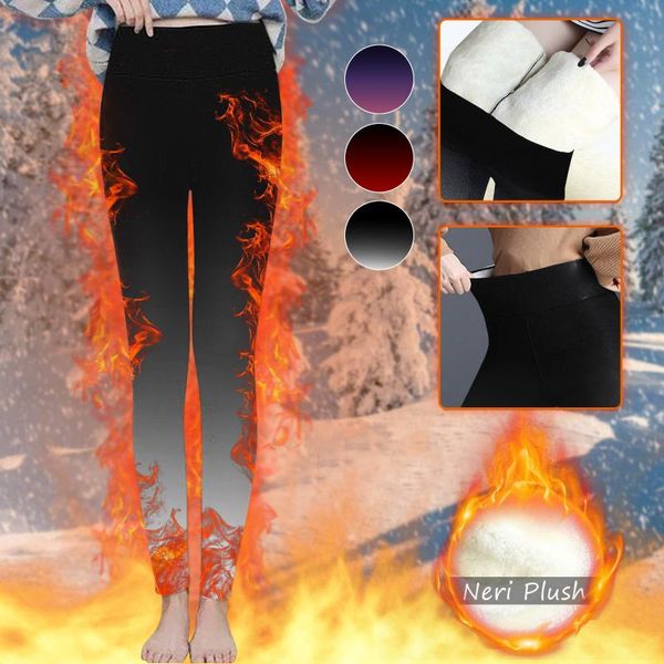 

yoga outfit women winter warm leggings high waist pants velvet thick fitness legging for stretch thicken workout sportspants