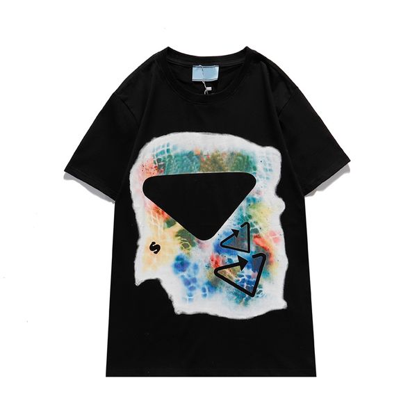 

mens casual t-shirt new 2021 luxurys designers t shirt p letter printed short sleeve tees women breathable fashion clothing 21081905zy, White;black