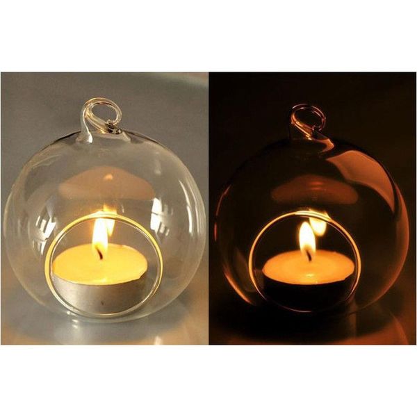 

candle holders hanging holder glass-crystal small tealight candlestick romantic party wedding decoration tools
