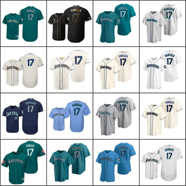 

seattle mariners men 17 mitch haniger women youthjerseys, Black;red