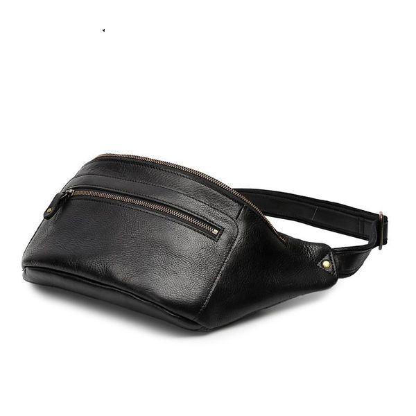 

waist bags vintage genuine leather men casual belt bag packs high quality