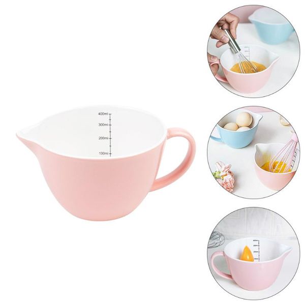 

bowls 1pc ceramic egg bowl tongue sauce mixing kettle drainage scale cup