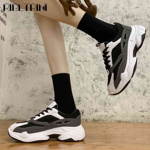 

sandals brand ladies fashion mixed colors patchwork shoes woman lce up flats women spring autumn casual sneakers, Black