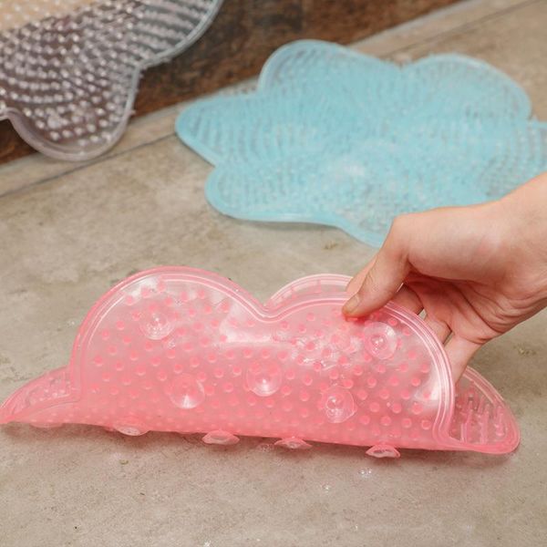 

bath mats foot washing brush silicone massage pad mat shower bathroom supply