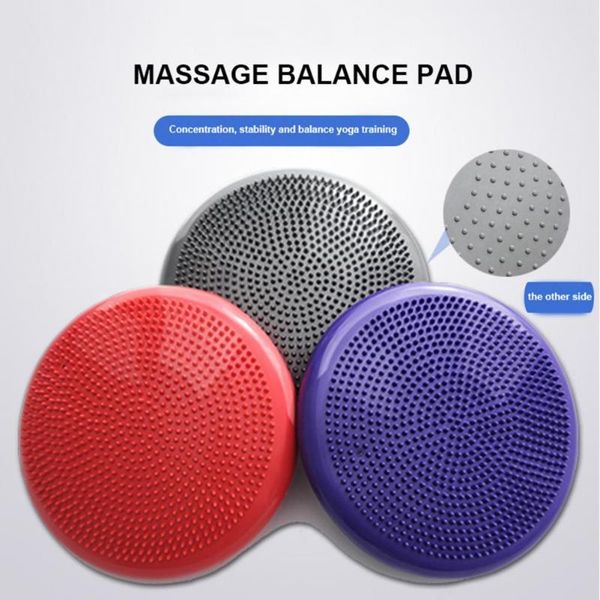 

33x33cm yoga massage ball durable universal sports gym fitness wobble stability disc cushion mat mats