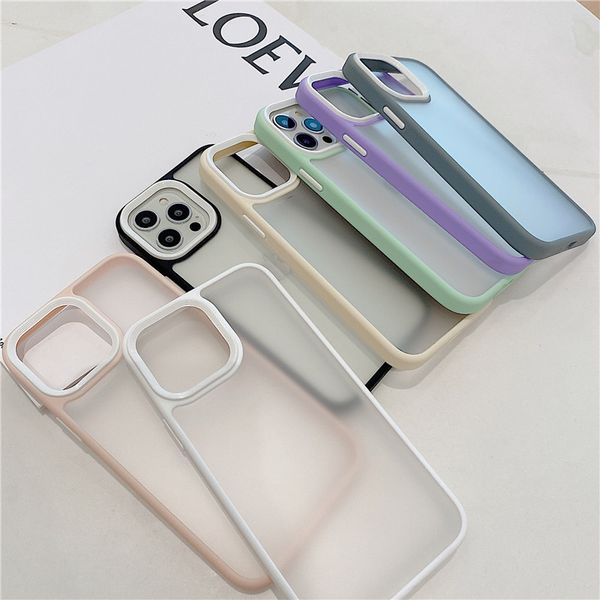 

armor candy colors transparency clear military shockproof phone cases for iphone 13 12 11 pro max 13promax matte premium quality cellphone c
