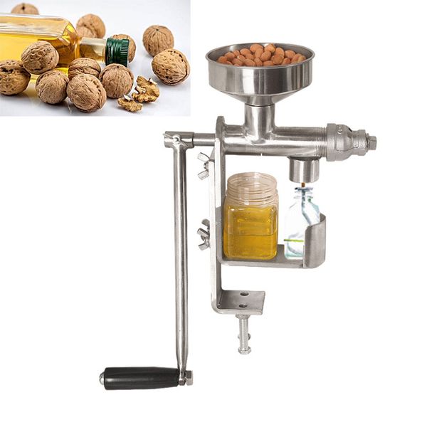 Домохозяйственный масляный экстрактор ручной масляный пресс-машина из арахисовых орехов семена пресс из экстрактора из эксплуатации