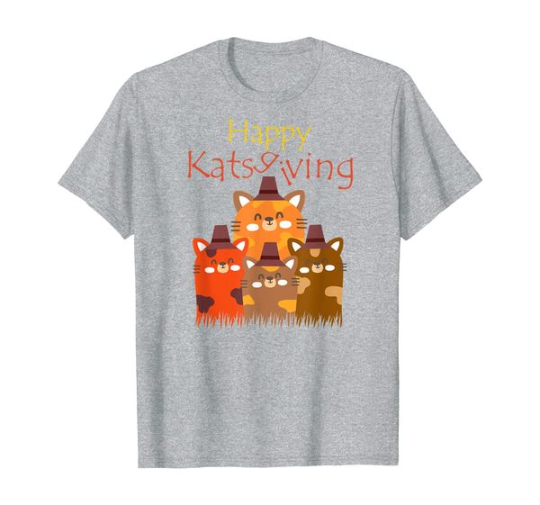

Happy Katsgiving Thanksgiving Cats Lovers Pilgrim Hat Gift T-Shirt, Mainly pictures