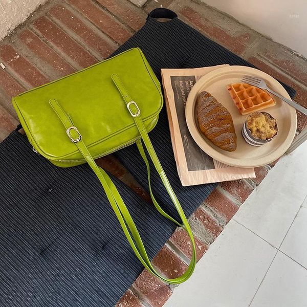 

evening bags designer bag pu fashion leather women shoulder simple design solid color ladies handbags vintage female underarm purse1