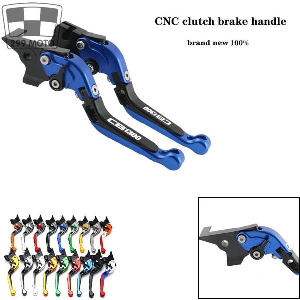 

motorcycle brakes cb1300 cnc folding extendable brake clutch levers with laser logo forhonda cb 1300 2008 2009 2010 2011 2012