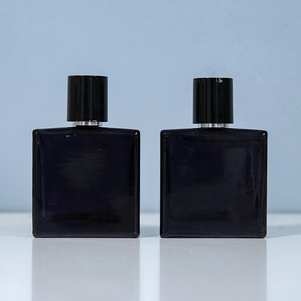 

storage bottles & jars 5/10pcs 30ml square glass perfume bottle black spray empty fragrance packaging refillable