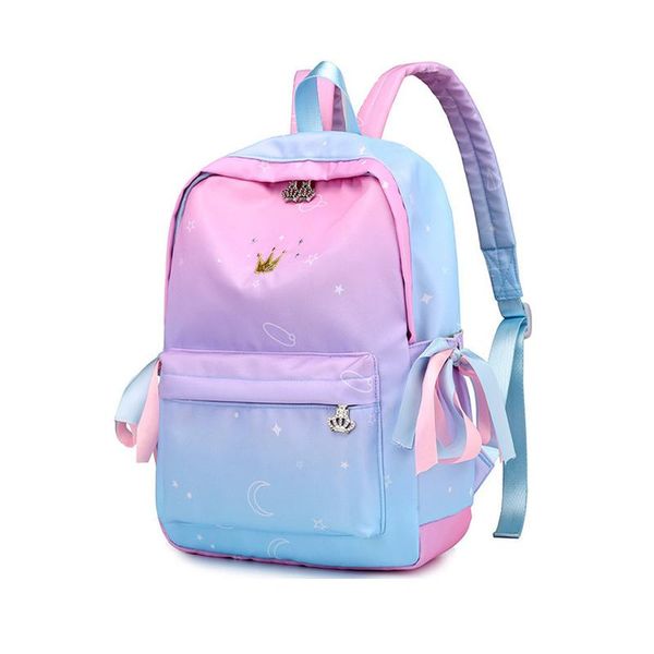 

starry sky backpacks for girls school children schoolbags primary book bag bags women backpack sac ecolier pink