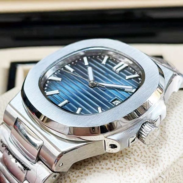 

men's fashion watches luxury 316l stainless steel automatic mechanical watch 5a3a quality waterproof calendar nautilus nautilu, Slivery;brown