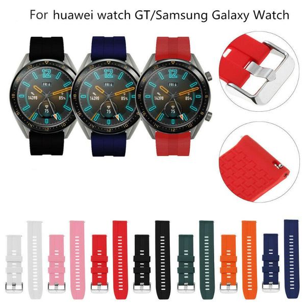 

watch bands huawei gt 2 46mm replaceable strap / activity 42mm honor magic silicone gt2 official style bracelet, Black;brown