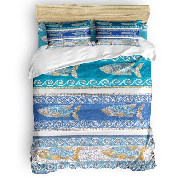 

bedding sets fish pattern abstract duvet cover set with pillowcase comfortable bedroom supplies king size