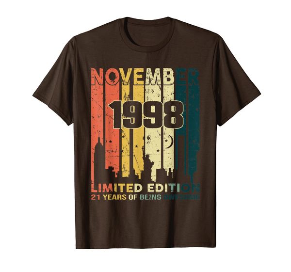 

Vintage 21 Years Old Gift Awesome Since November 1998 Shirt, Mainly pictures