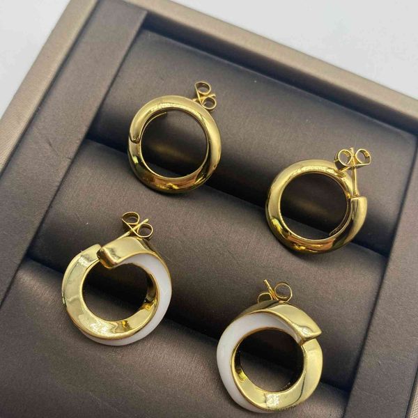 

new dazzling geometric white drop fashion twist irregular net red earrings, Golden