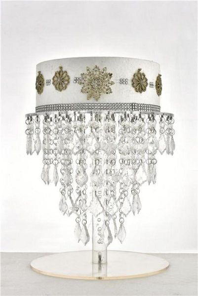 

other event & party supplies sparkling crystal clear garland chandelier round wedding cake stand with bead strands birthday decorations