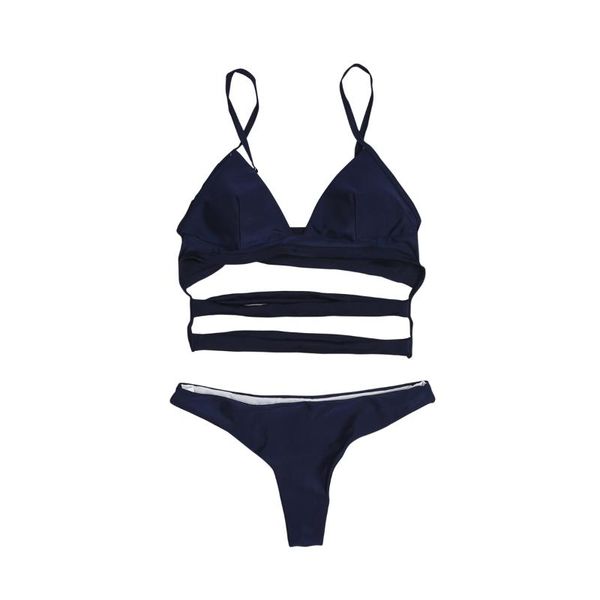 

womens summer swimwear ladies banage bandeau push-up bra high waisted bikini set swimsuit bathing suit one-piece suits