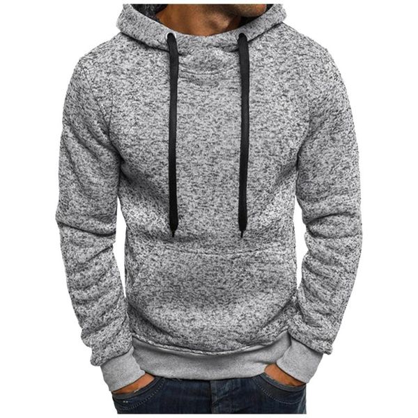 

men's hoodies & sweatshirts casual long-sleeved solid hooded pullover sweatershirts with pockets 2021 male streetwear sweatshirt sudade, Black