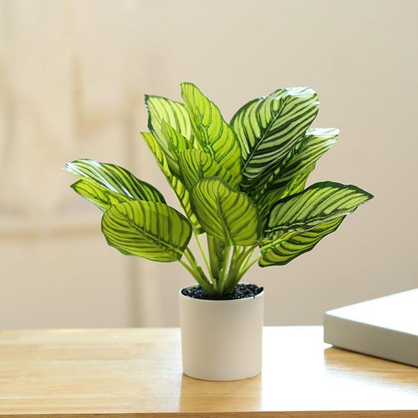 

decorative flowers & wreaths simulation green plants fig tree fake leaves home decorations realistic creative interior decoration potted orn