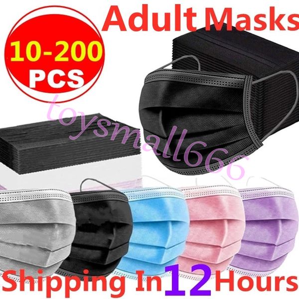 

masks mascarillas quirurgicas homologadas masque chirurgical disposable mask nonwove 3 layer filter black mouth face maskgsjj1n22