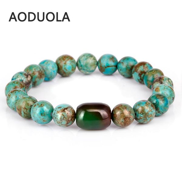 

charm bracelets natural stone beads bracelet with green elasticity elastic for women jewelry gift, Golden;silver