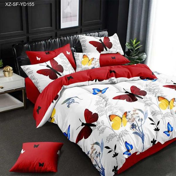 

bedding sets butterfly set king/ duvet cover luxury digital printing bed linen  size fashion design