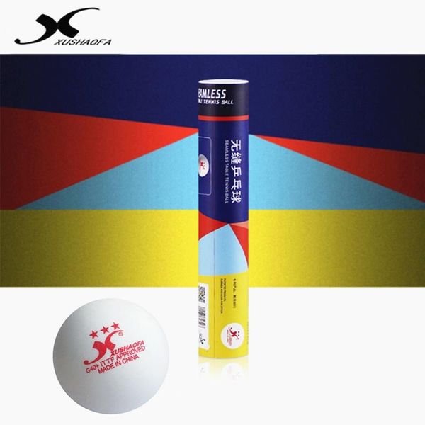 

xushaofa table tennis ball gold 3-star g40+ xsf seamless ittf approved material plastic white poly pong balls