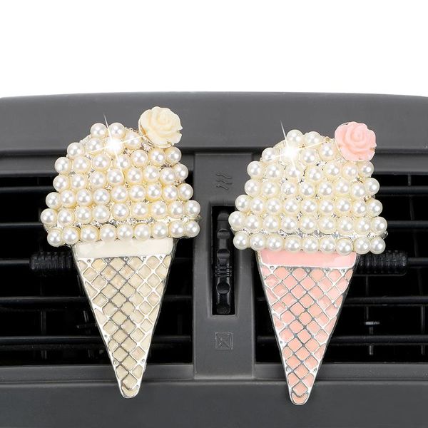 

car air freshener vent cute ice cream auto outlet perfume solid fragrance diffuser