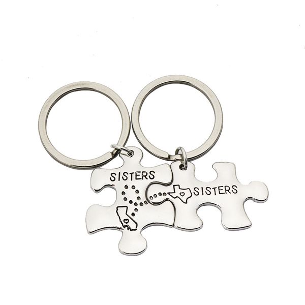 

alphabet girls pendant keychain girlfriends sisters pendants gift, Black
