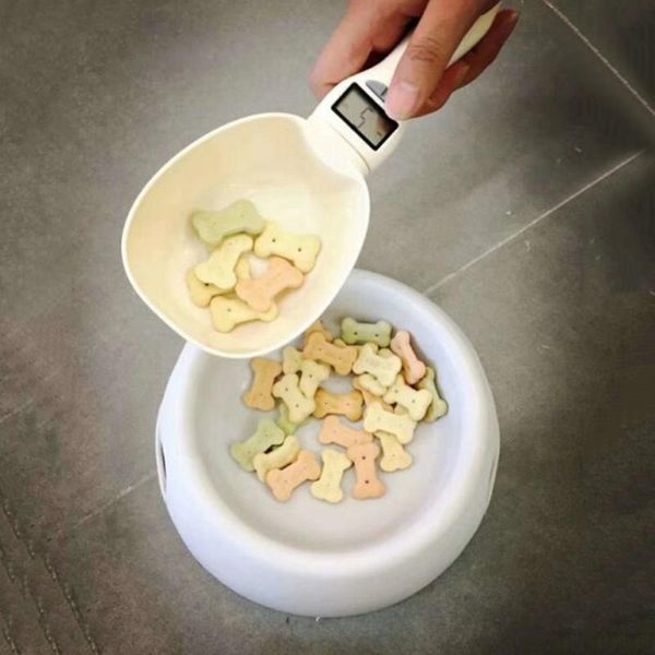 

dog bowls & feeders 250ml measuring spoon cup pet food water scoop kitchen scale portable removeable with led display feeding