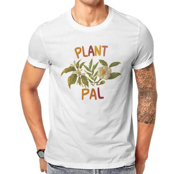 

men's t-shirts plant pal print funny us size male 138018, White;black